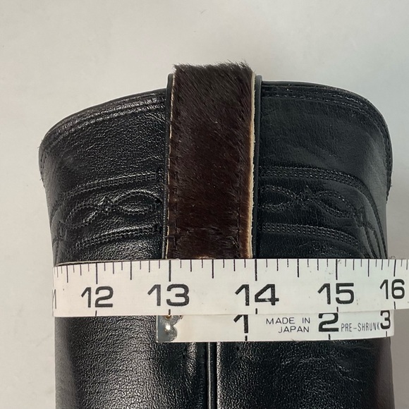 Justin Calf Hair On Cow Hide Pony Cowgirl Roper Boots 6 B Western USA Made - Picture 7 of 15
